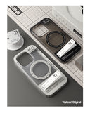 WAKCAS Ti Label Design Magnetic Stand Apple iPhone Case