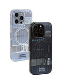 WAKCAS Iridescent Stripes Design Magnetic Apple iPhone Case