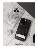WAKCAS Ti Label Design Magnetic Stand Apple iPhone Case
