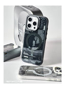 WAKCAS Frosted Circuit Design Magnetic Apple iPhone Case