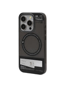 WAKCAS Ti Label Design Magnetic Stand Apple iPhone Case
