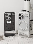 WAKCAS Ti Label Design Magnetic Stand Apple iPhone Case
